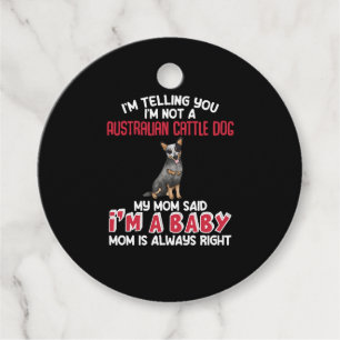 Australischer Rind Dog Funny Zitat Geschenkanhänger