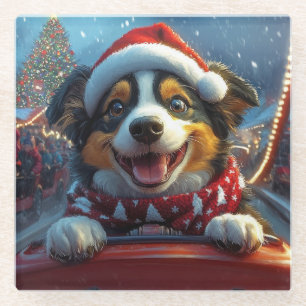 Australischer Rind Dog Roller Untersetzer Weihnach