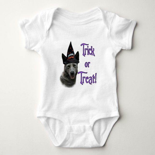 Australischer Rind Dog Trick Baby Strampler (Vorderseite)