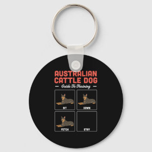 Australischer Rinder-Hundeführer zur Ausbildung Schlüsselanhänger