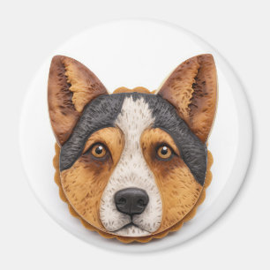 Australischer Rinderhund 3D Inspiriert Magnet