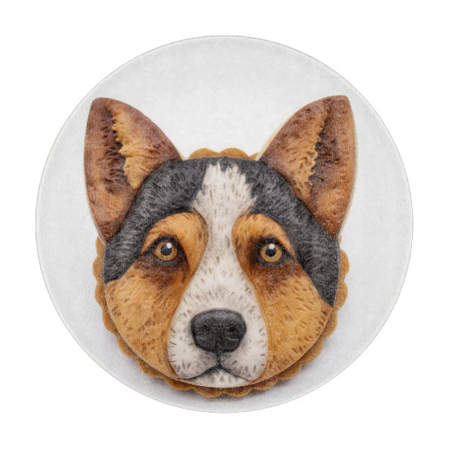 Australischer Rinderhund 3D Inspiriert Schneidebrett (Vorderseite)