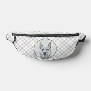 Australischer Rinderhund Blue Heeler Original Hund Bauchtasche