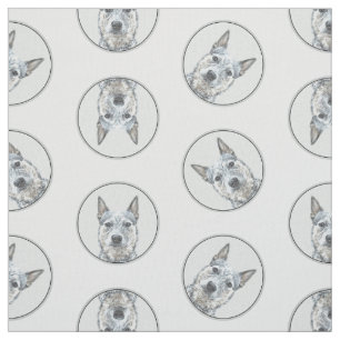 Australischer Rinderhund Blue Heeler Original Hund Stoff