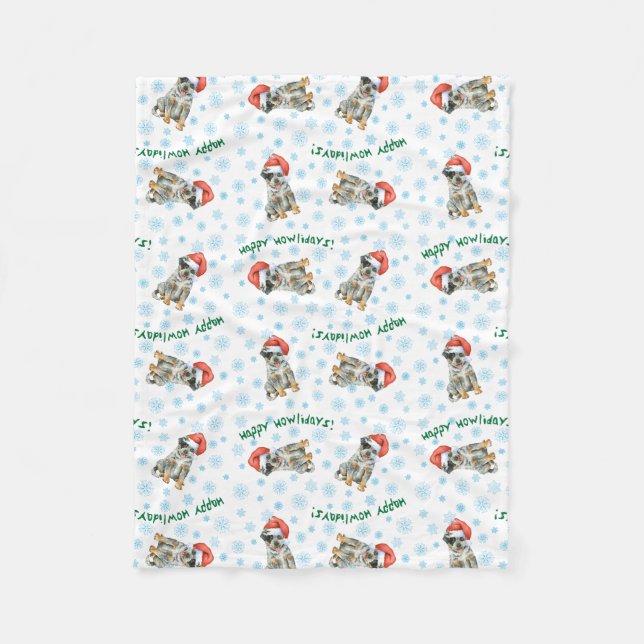 Australischer Rinderhund Fleecedecke (Vorderseite)