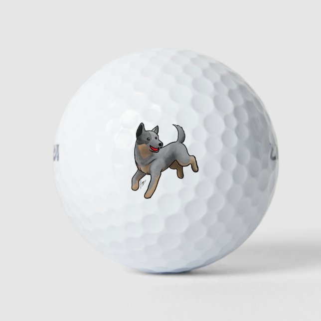 Australischer Rinderhund Golfball (Vorderseite)