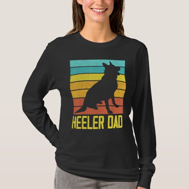 Australischer Rinderhund I Heimtier I Heeler Vater T-Shirt (Vorderseite)