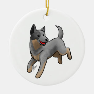 Australischer Rinderhund Keramik Ornament