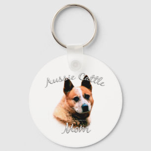 Australischer Rinderhund Mama 2 Schlüsselanhänger
