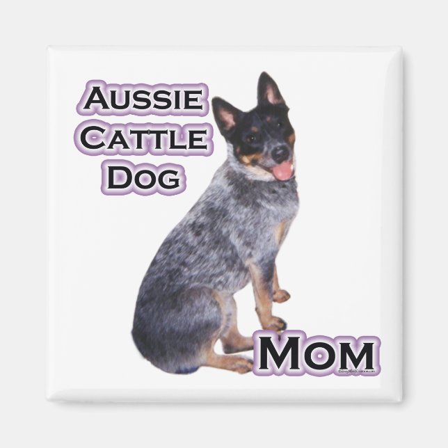 Australischer Rinderhund Mama 4 - Magnet (Vorne)