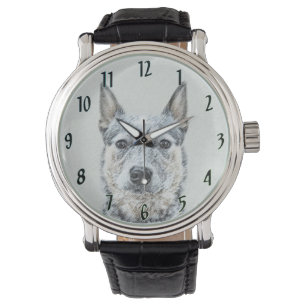 Australischer Rinderhund - Niedliche Original Dog  Armbanduhr