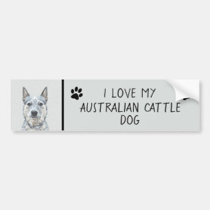 Australischer Rinderhund - Niedliche Original Dog  Autoaufkleber