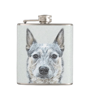 Australischer Rinderhund - Niedliche Original Dog  Flachmann