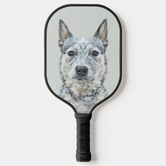 Australischer Rinderhund - Niedliche Original Dog  Pickleball Schläger (Vorderseite)