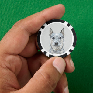 Australischer Rinderhund - Niedliche Original Dog  Pokerchips