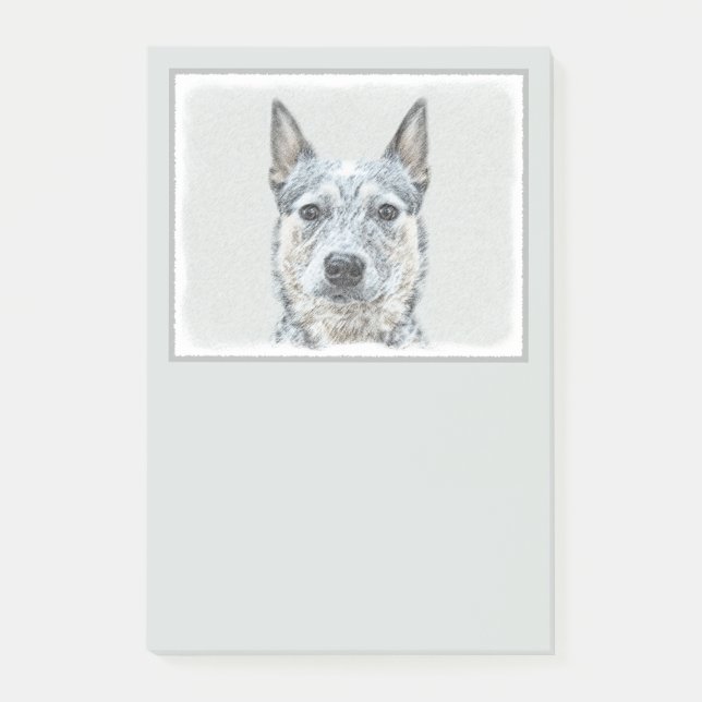 Australischer Rinderhund - Niedliche Original Dog  Post-it Klebezettel (Vorderseite)