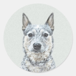 Australischer Rinderhund - Niedliche Original Dog Runder Aufkleber
