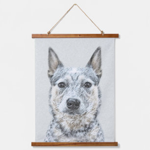 Australischer Rinderhund - Niedliche Original Dog Wandteppich Mit Holzrahmen