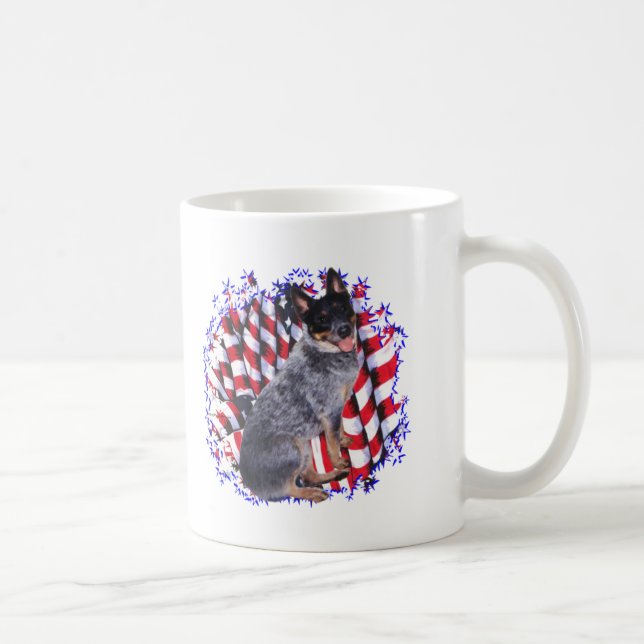 Australischer Rinderhund Patriot Tasse (Rechts)