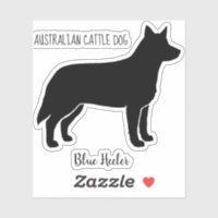 Australischer Rinderhund Silhouette Blue Heeler Vi