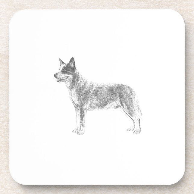 Australischer Rinderhund Untersetzer (Vorderseite)