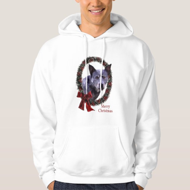 Australischer Rinderhund Weihnachtsgeschenke Hoodie (Vorderseite)