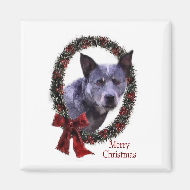 Australischer Rinderhund Weihnachtsgeschenke Magnet (Vorne)
