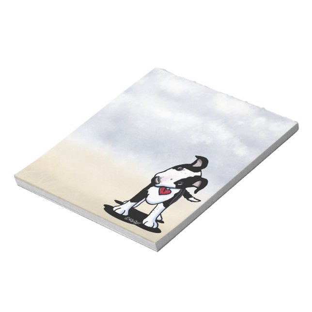 Australischer Rinderhund Welpe Notepad Notizblock (Rotiert)
