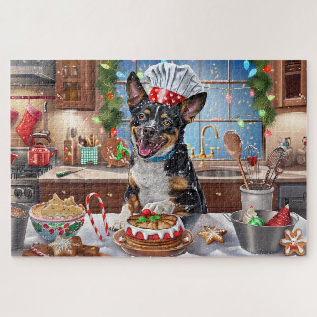 Australischer Rinderurlaub Backen Weihnachten Puzzle (Horizontal)