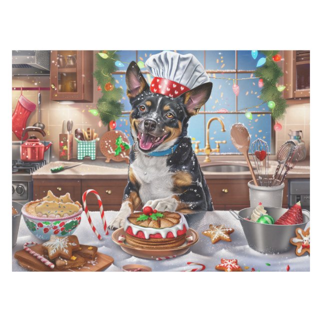 Australischer Rinderurlaub Backen Weihnachten Tischdecke (Vorderseite (Horizontal))