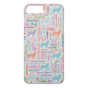 Australischer Schäfer-australische Wort-Kunst Case-Mate iPhone Hülle