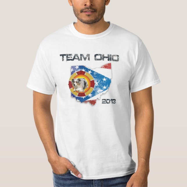 Australischer Schäfer-"Elija" T - Shirt (Vorderseite)