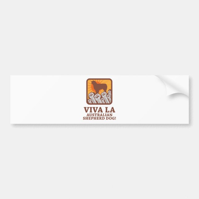 Australischer Schäfer-Hund Autoaufkleber (Vorne)