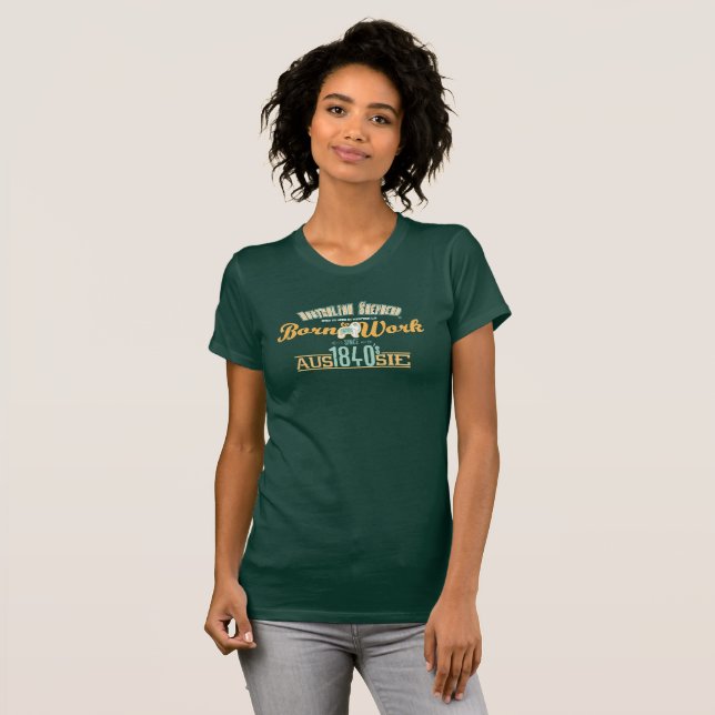 Australischer Schäfer - Vintag T-Shirt (Vorne ganz)