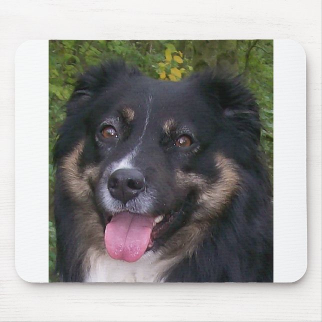 Australischer Schäferhund Black Tri Mousepad (Vorne)