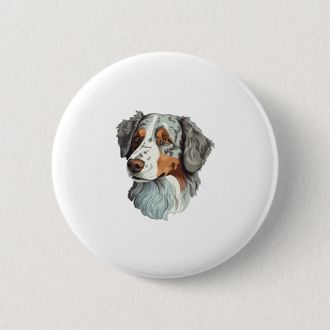 Australischer Schäferhund Button (Vorderseite)