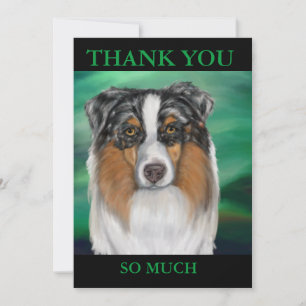 AUSTRALISCHER SCHÄFERHUND DANKESKARTE