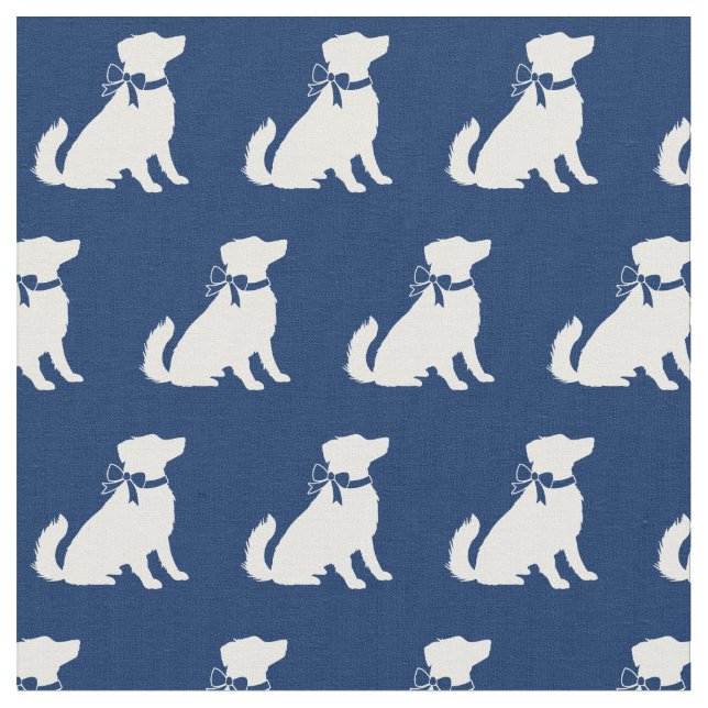 Australischer Schäferhund Dog Aussie Pet Navy Blue Stoff (Nahaufnahme)