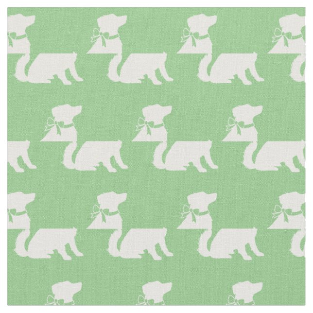 Australischer Schäferhund Dog Aussie Pet Sage Gree Stoff (Nahaufnahme)