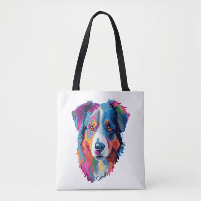Australischer Schäferhund Dog Colorful 3 (Vorderseite)