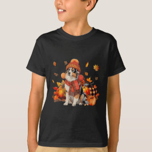 Australischer Schäferhund Dog Fall Scarf Leopard P T-Shirt