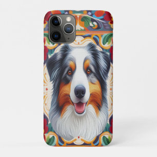 Australischer Schäferhund Dog Floral farbenfrohe G Case-Mate iPhone Hülle