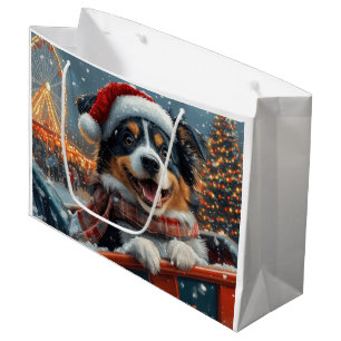 Australischer Schäferhund Dog Roller Untersetzer W Große Geschenktüte