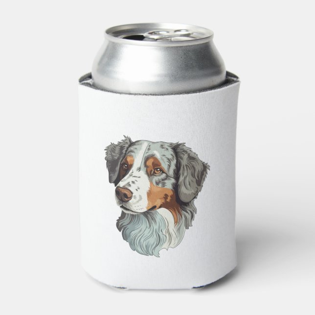 Australischer Schäferhund Dosenkühler (Kanne Vorderseite)