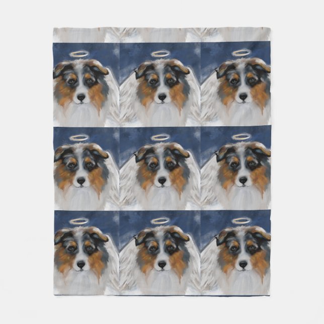 Australischer Schäferhund Fleecedecke (Vorderseite)