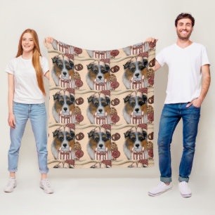 AUSTRALISCHER SCHÄFERHUND FLEECEDECKE