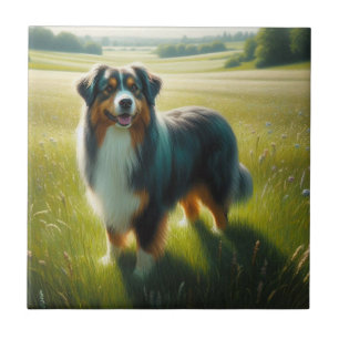 Australischer Schäferhund Fliese