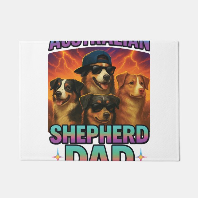 Australischer Schäferhund Fußmatte (Vorderseite)