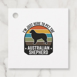 Australischer Schäferhund Haustierliebhaber Vintag Geschenkanhänger