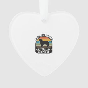 Australischer Schäferhund Haustierliebhaber Vintag Ornament